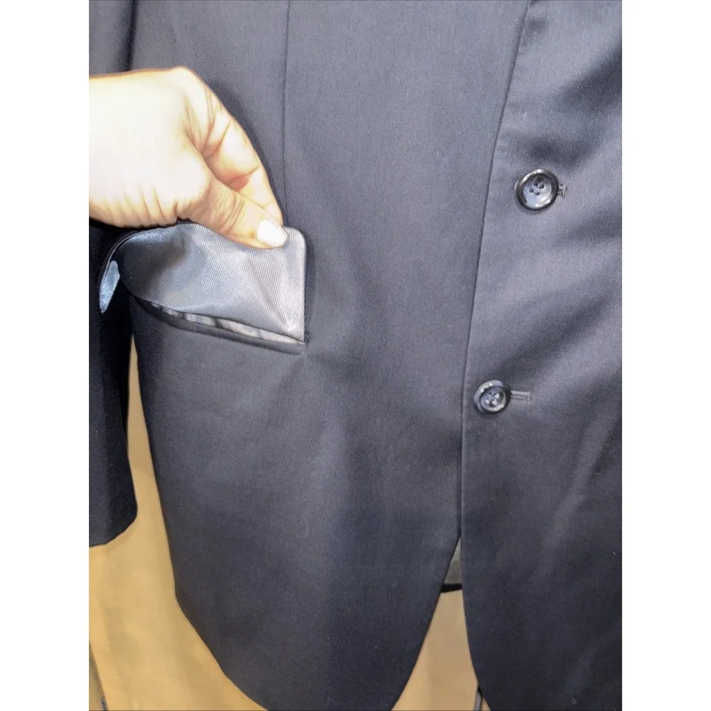 LINEAGE Milan New York Sport coat Mens Size‎ 40S Navy Blue